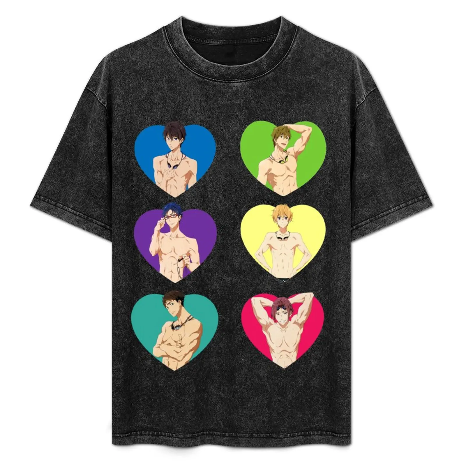 

Free Hearts T-Shirt Casual Loose Fit Summer Tee Shirt