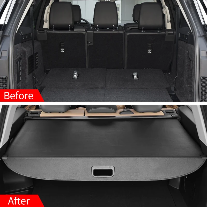 

For Land Rover Discovery 5 Retractable Trunk Cargo Cover Parcel Rack Anti-Peeping Shield Privacy Auto Accessories