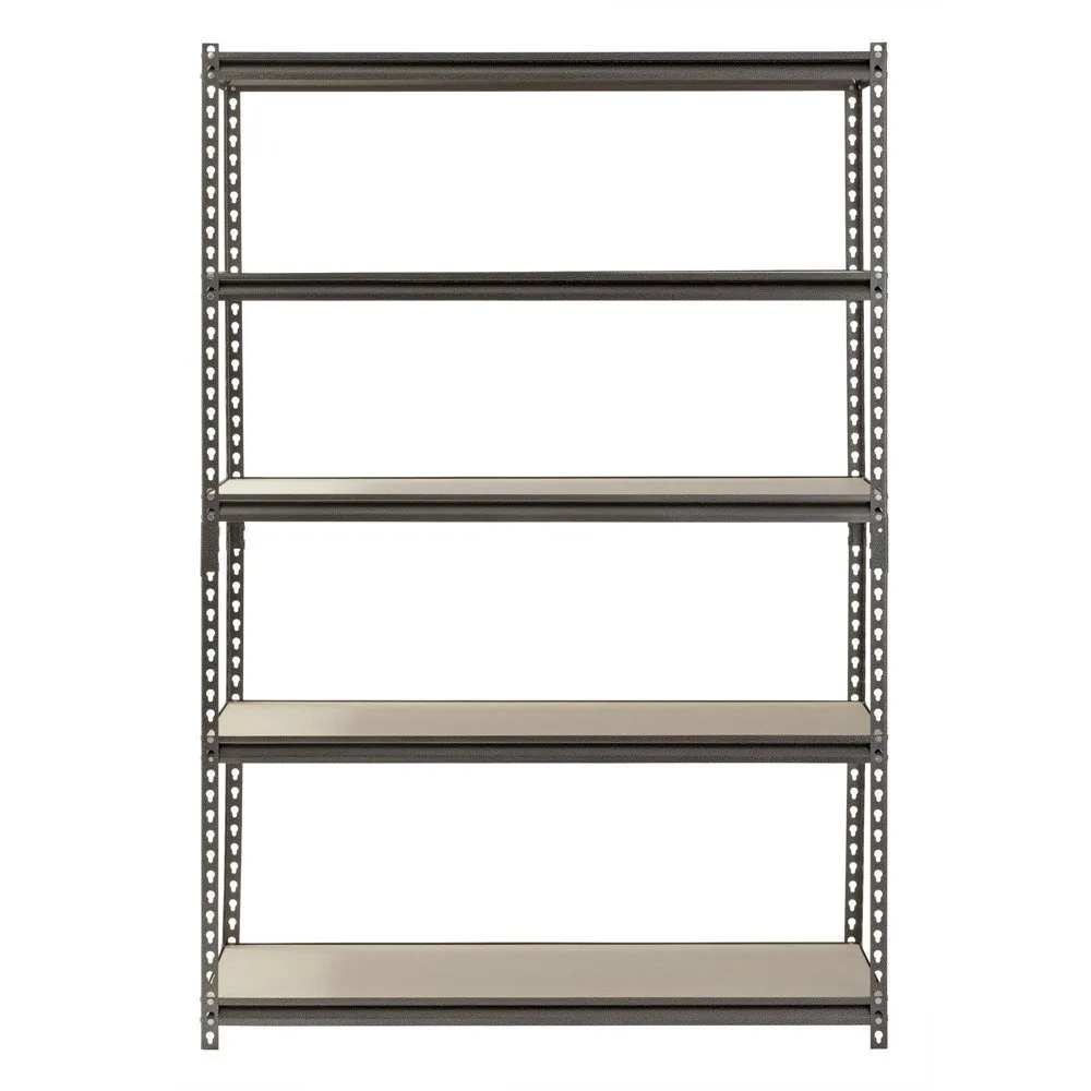 Storage Rack 5 Adjustable Shelves Steel Garage Home Metal Shelf Unit Heavy Duty