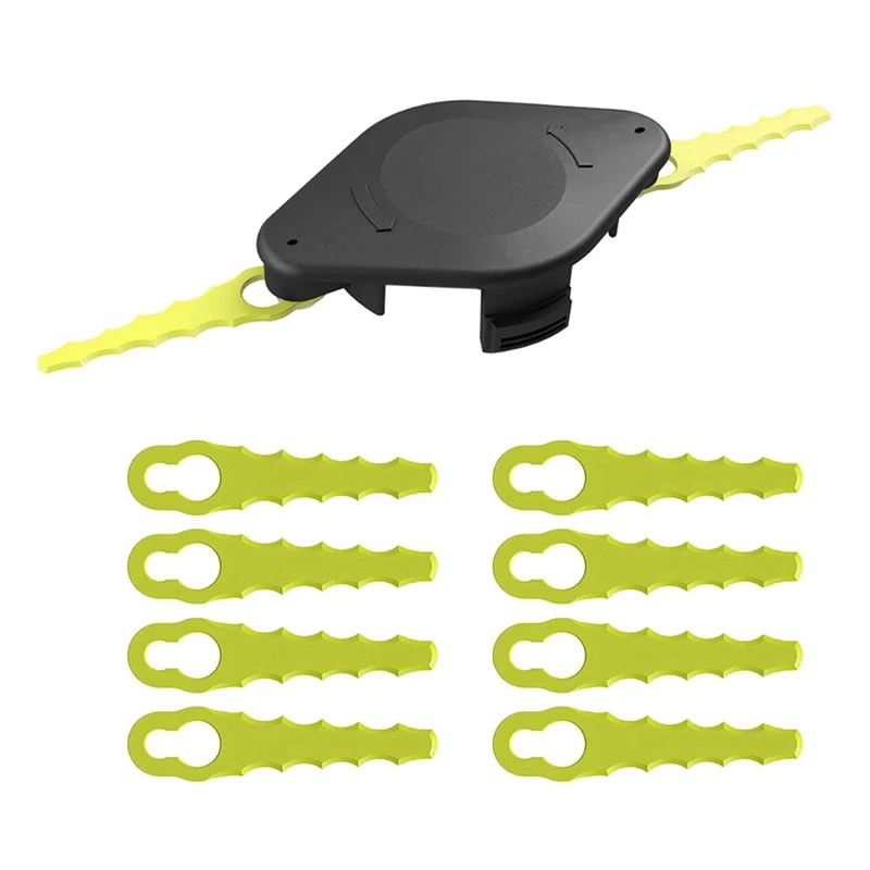 

1 комплект для Обрезной головки Ryobi с пластиковым лезвием RAC155, пластиковое Запасное лезвие, газонокосилка