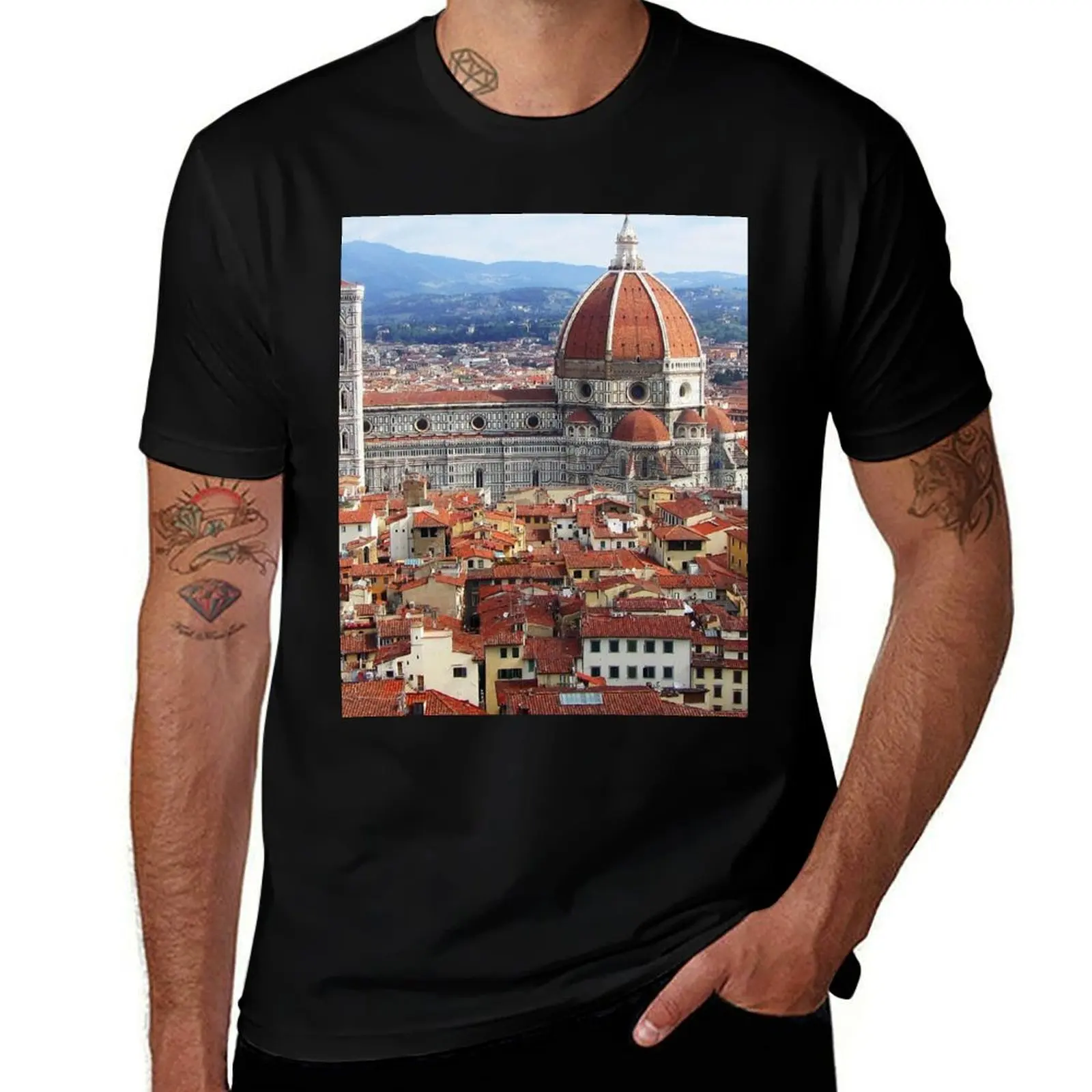 

Florence t man oversize shirt quality high 100% Duomo t shirts t man cotton anime shirts cotton T-Shirt Italy