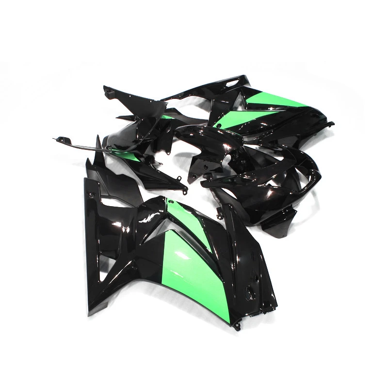 Plastic parts for Ninja 250R fairing kit 2008 2009 2010 2011 2012 2013 2014 green black set 250r 08 09 11 12-14 N02