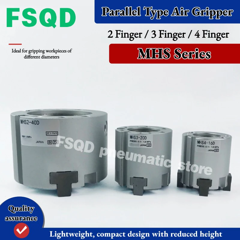 Parallel Type Air Gripper MHS Series  MHS2 MHS3 MHS4 MHSL3 MHSH3-16D 20D 25D 32D 40D 50D,63D,80D,100D,125D Pneumatic tool