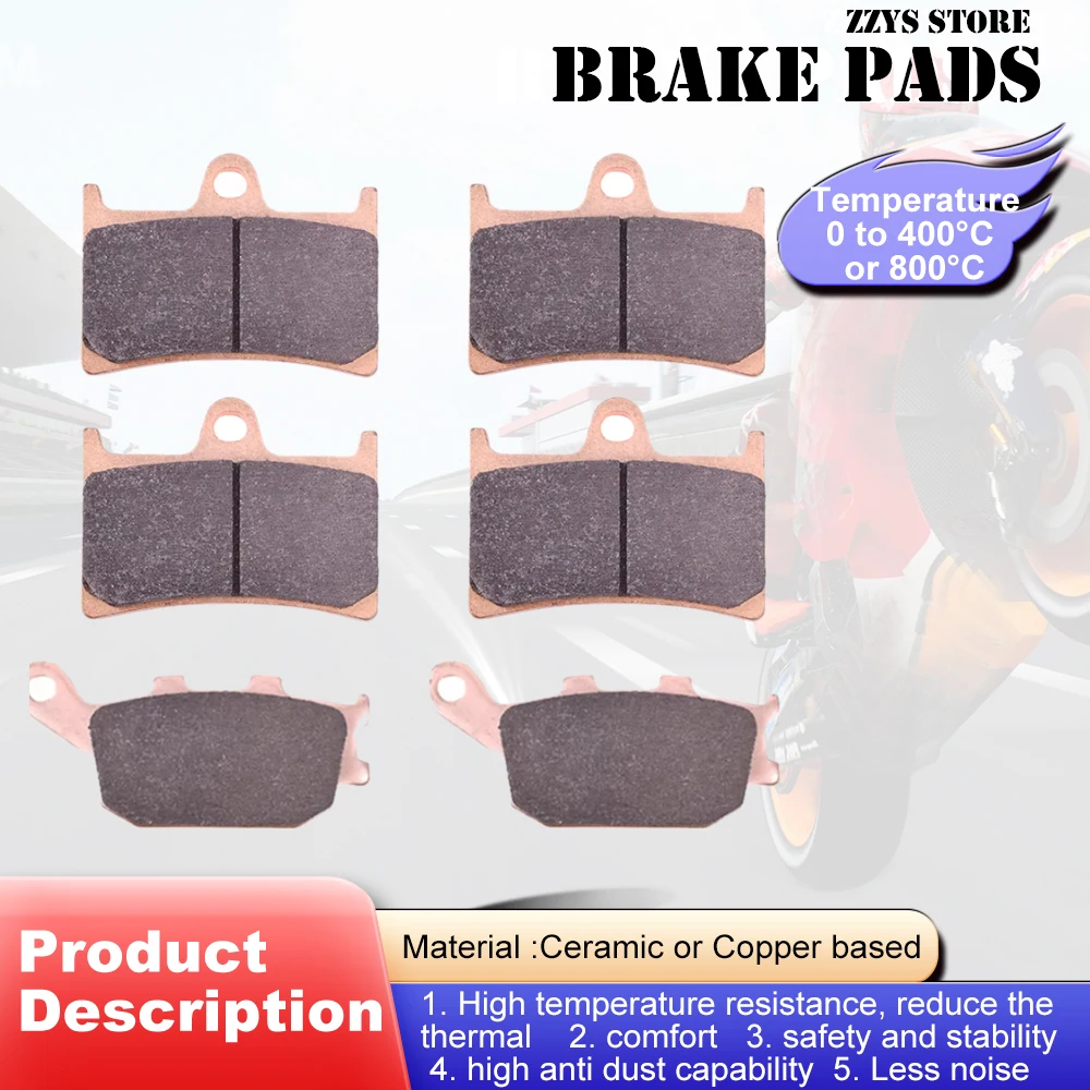 Front Rear Brake Pads For YAMAHA MT07 MT-07 Non ABS 14-2016 MT-07A MT07A ABS 689cc 2Cyl 2014-2021 2017 2018 2019 2020 MT 07 07A