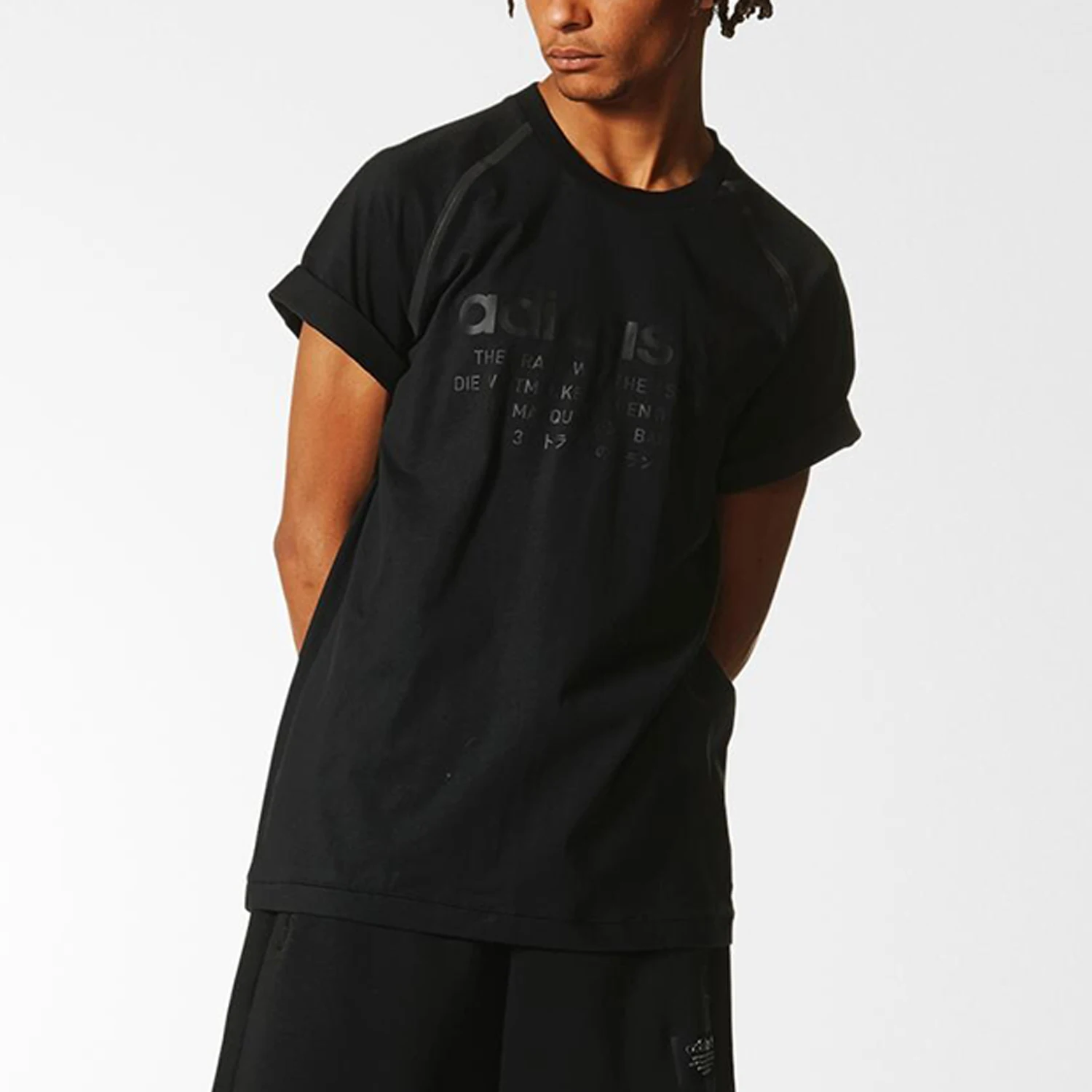

Мужская повседневная спортивная футболка Adidas Authentic Trefoil с коротким рукавом, модель BS2536