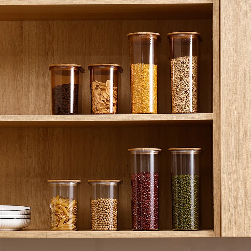 sealed ood grade, kitchen grain  box, storage grain coffee beans tank plastic bottle