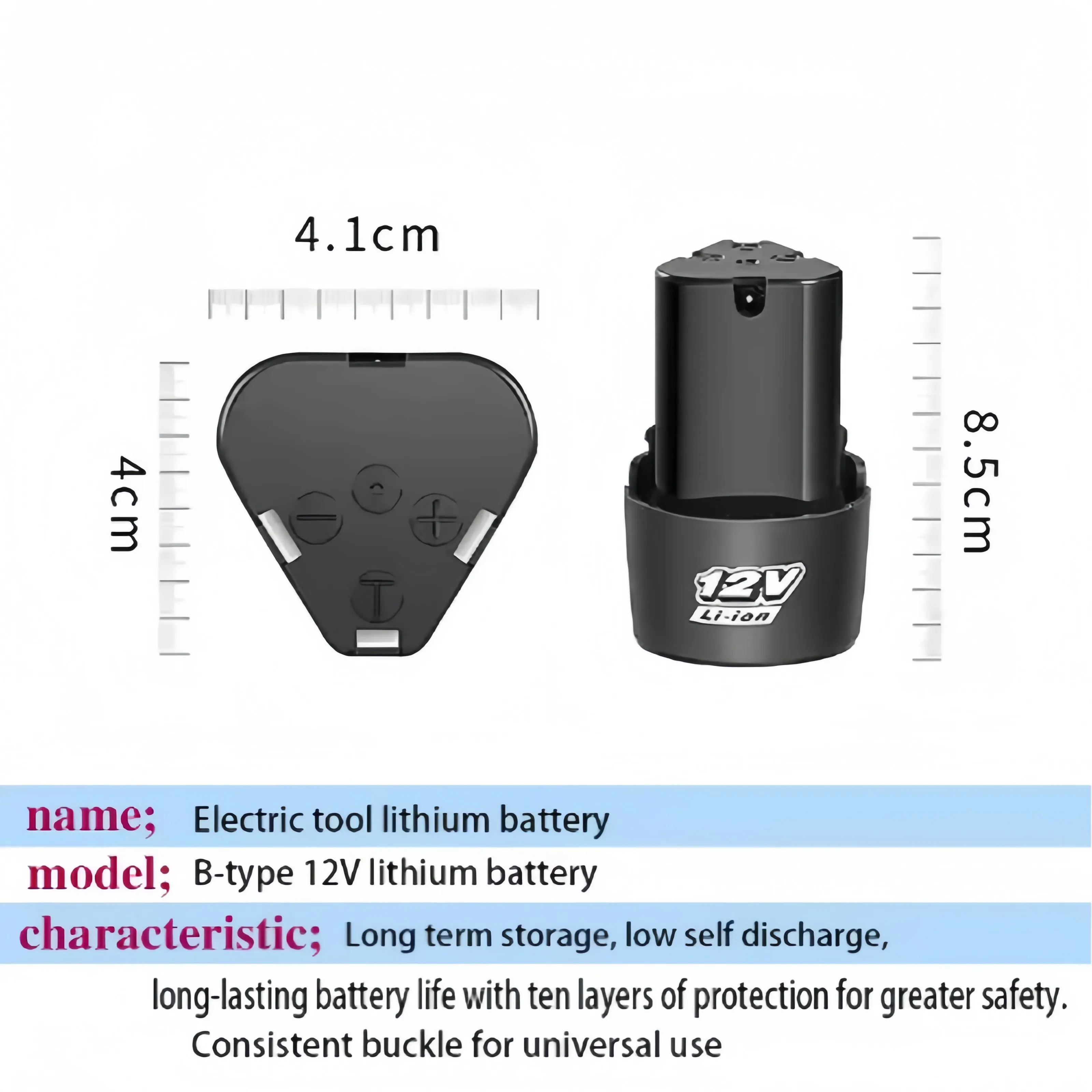 Neuester wiederaufladbarer Lithium-Ionen-Akku, 12 V, 3500 mAh, Elektroschrauber, Bohrmaschine, Mini-Winkelschleifer-Werkzeugakku