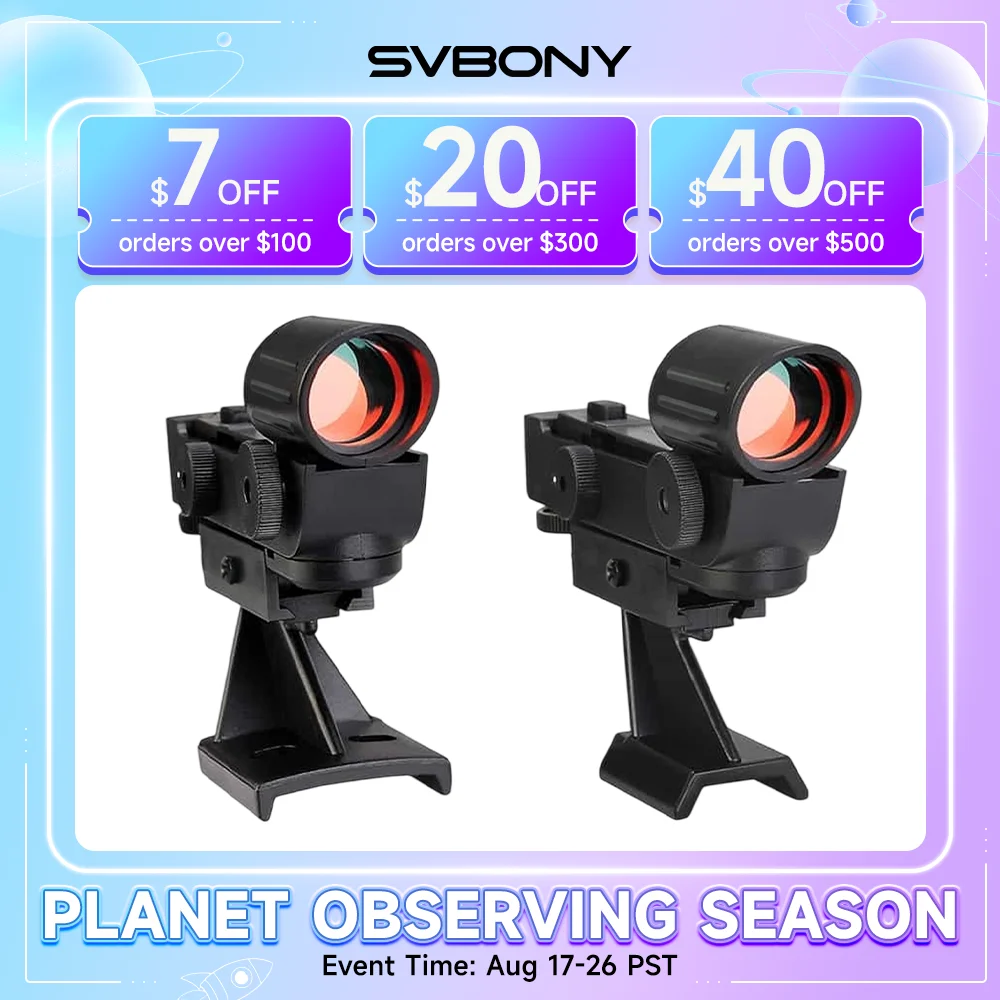 Svbony SV179 Red Dot Finder Scope for Astronomical Telescope Photography Planetary Observation Tool