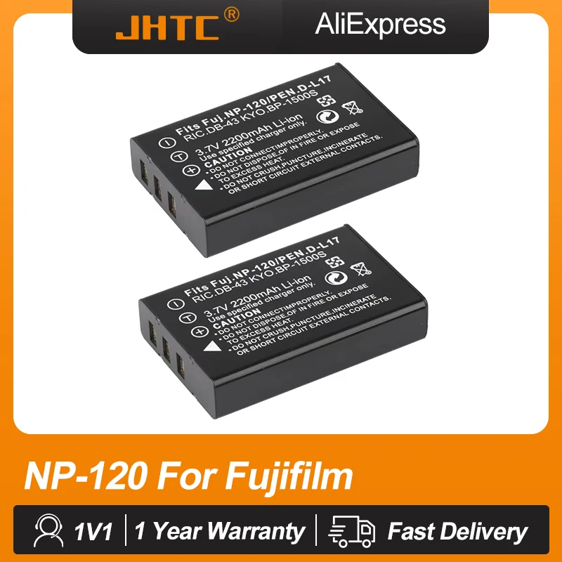 Batería de cámara para Fujifilm FinePix F10 F11 Zoom M603 MX4 603 2200mAh li-iom, batería de cámara NP-120 FNP120 NP120