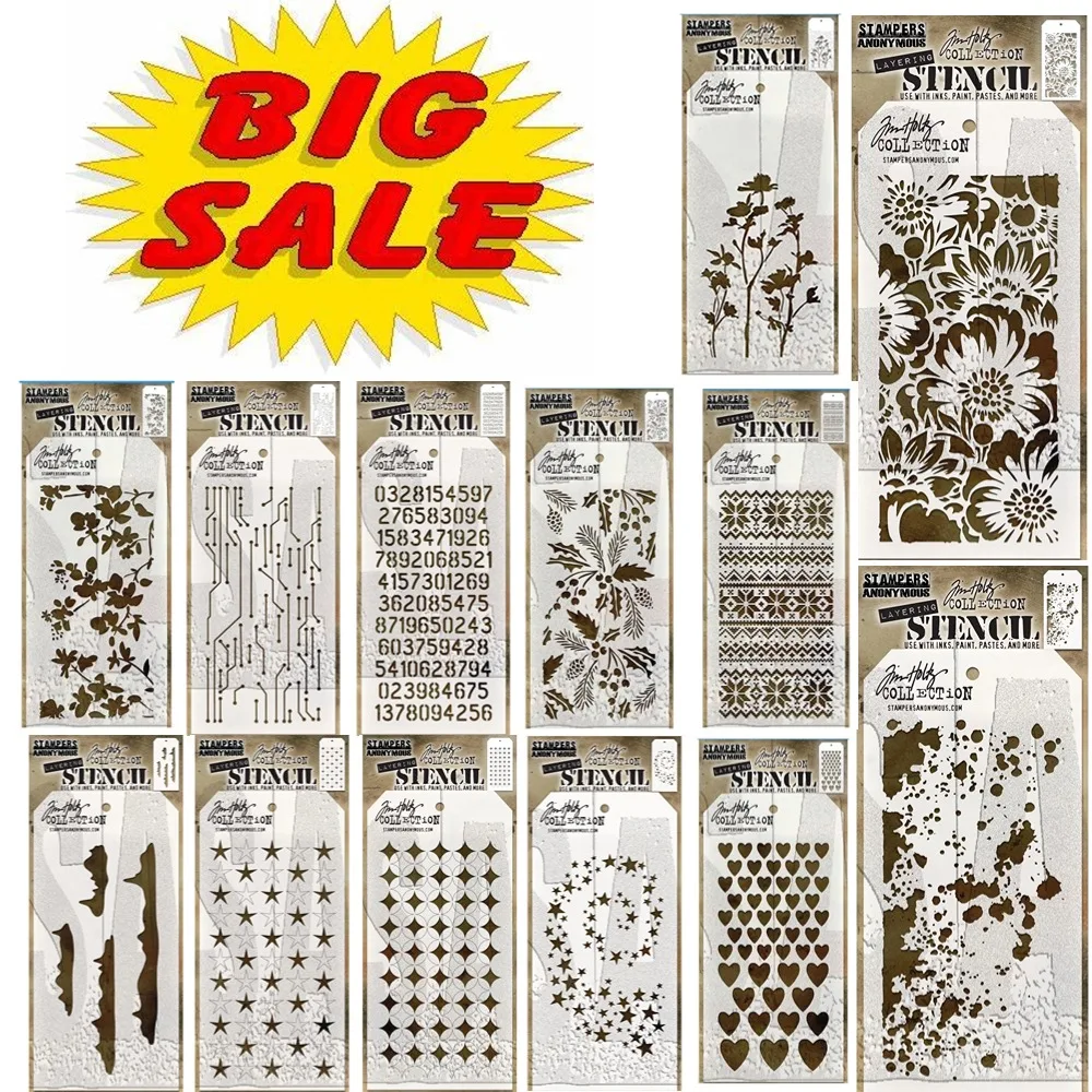 Love Flower Five Pointed Star New Pattern Graffiti Drawing Tool Spray Painting Template DIY Window Scrapbooking Decor