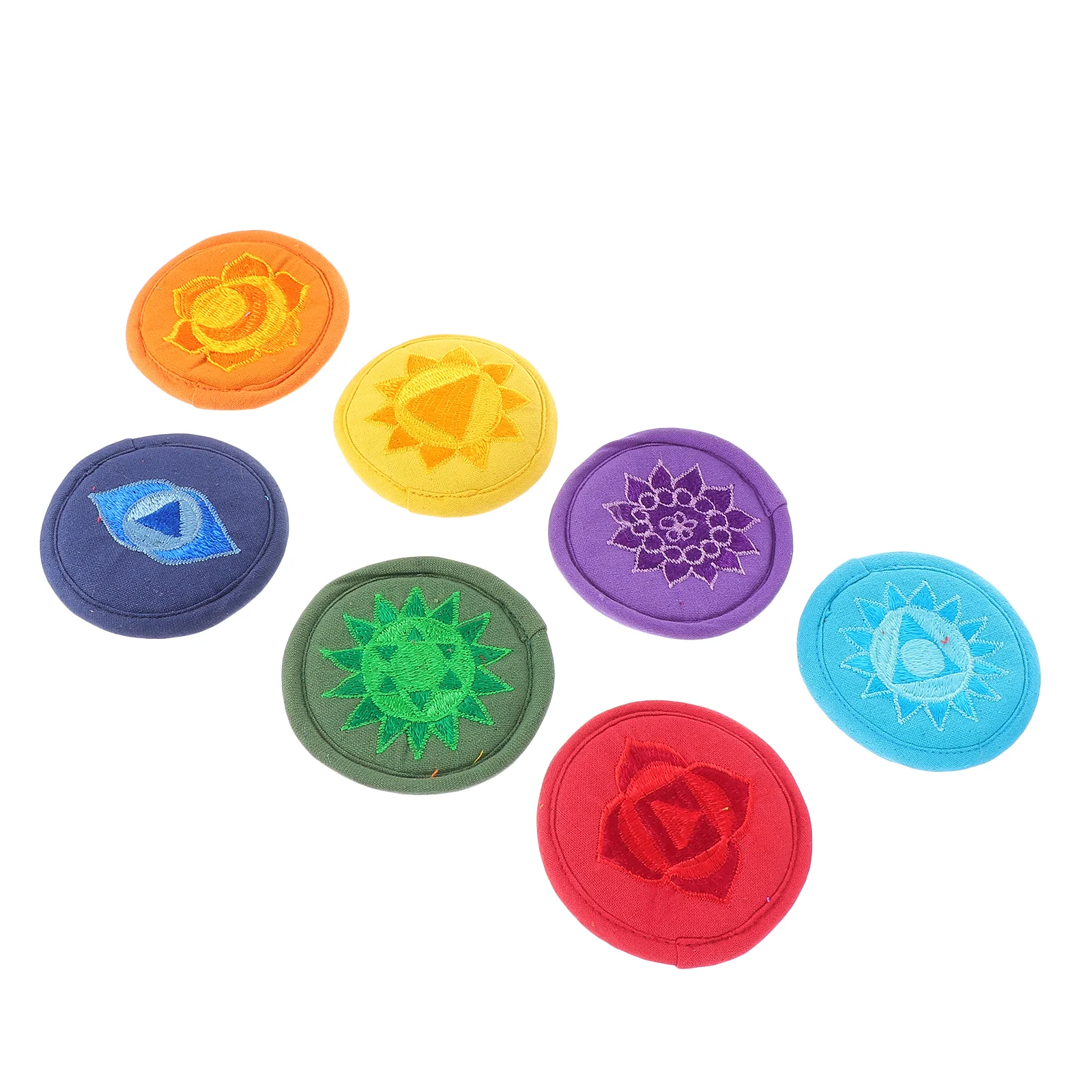 

7 Pcs Cloth Artifacts Sound Bowl Mats Singing Cushion Healing Music Instrument Accessory
