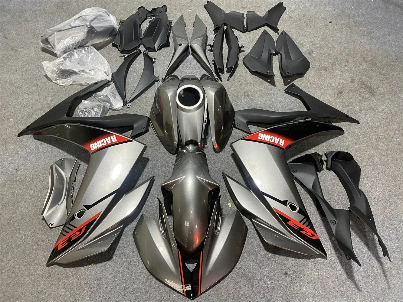 Injection Fairings for R3 2015 - 2017 R25 2016 Complete Panels 15 16 17 ABS Plastic Panels Kit Body Work Black silver