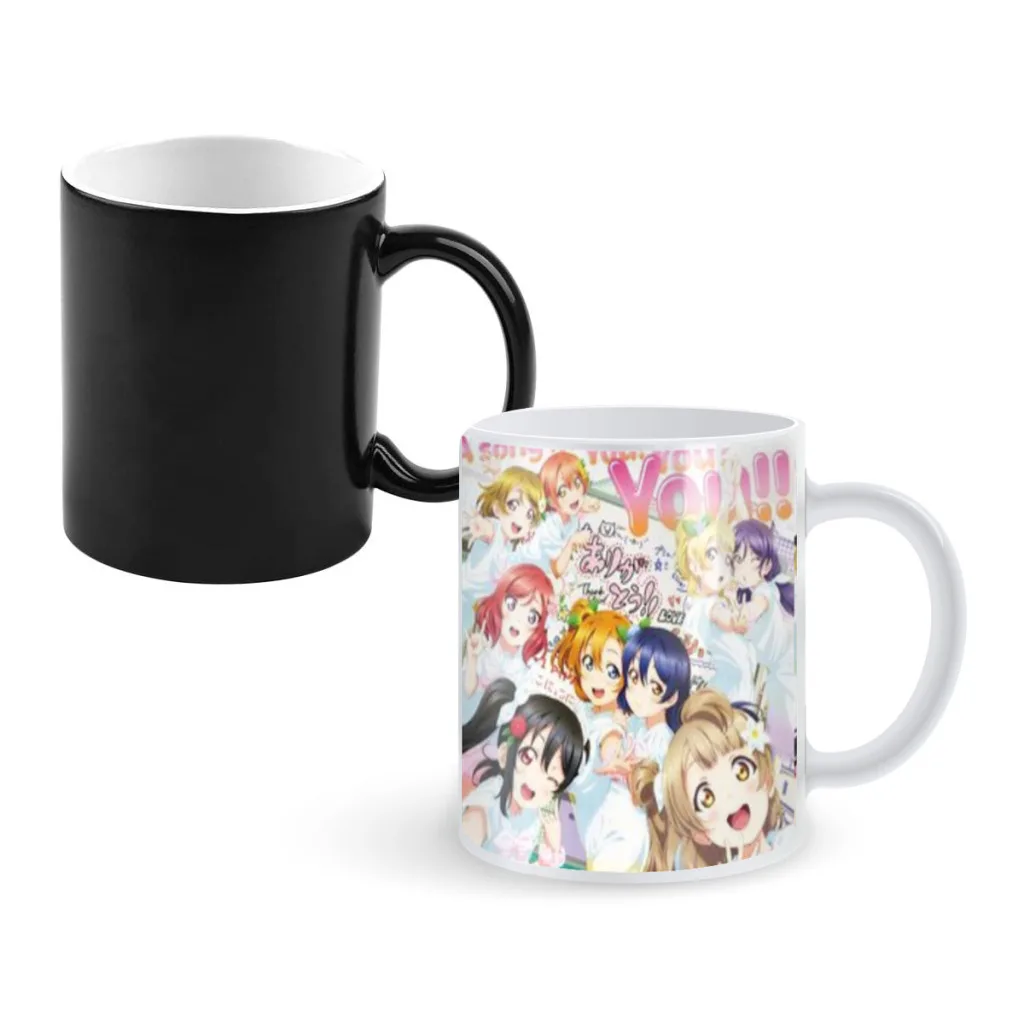 Kawaii Anime Love Live! Coffee Mugs And Mug Creative Color Change Tea Cup Ceramic Milk Cups Novelty Interesting Gifts