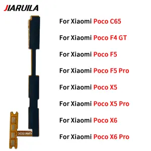 Bilashmart BackShell Power on/off Volume Key Button Flex Cable Ribbon Xiaomi Poco C65 F4 GT F5 X5 X6 Pro C40 C50 C51 M6 5G M6 Pro 4G M5 M5S