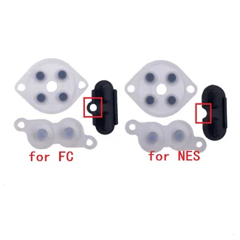 D 패드 수리용 고무 전도성 버튼, NES FC 컨트롤러, 조이 패드, 실리콘 전도성 고무 단추, 100 세트 JP/EU 버전