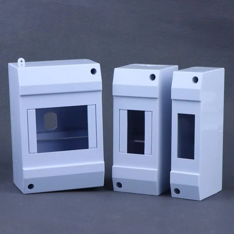 【BA】ABS Switch Enclosure Surface Modules Box 1-8P Breaker Circuit Breaker Protection Plastic Clear Distribution Electrical Boxe