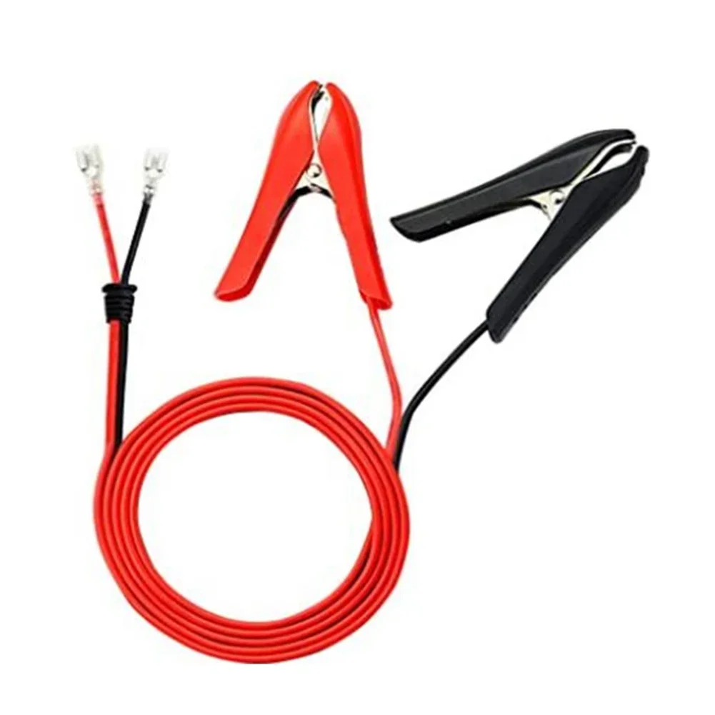 1pc 12V 1.8m 18AWG Car Battery Clips Cable Crimp Lock Terminal Extension For Boats Motorcycles Wire Connection Parts
