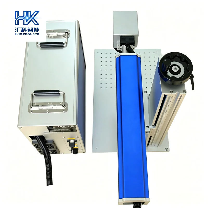 Desktop 20W/30W/50W High-Accuracy Portable CNC Fiber Marking Machine AI/BMP/DXF for Metal Steel Jewelry (New Air Cooling)