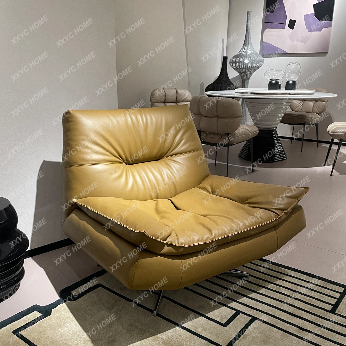 

Кожаное кресло-софа QQAll для отдыха, универсальное, для гостиной, для деловых переговоров, минималистичное, роскошное.