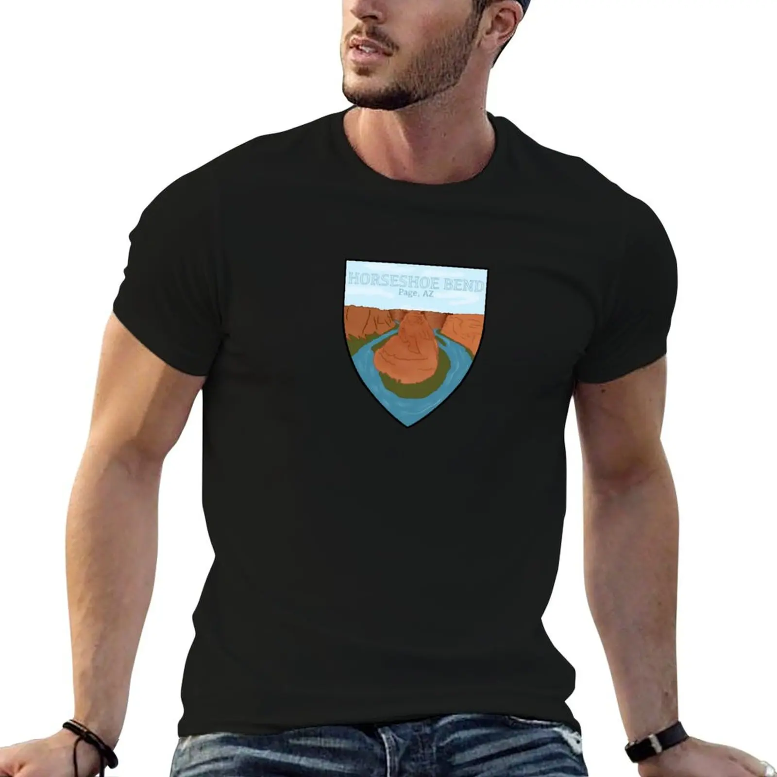 Horseshoe Bend T-Shirt graphics vintage graphic tee t shirt for men