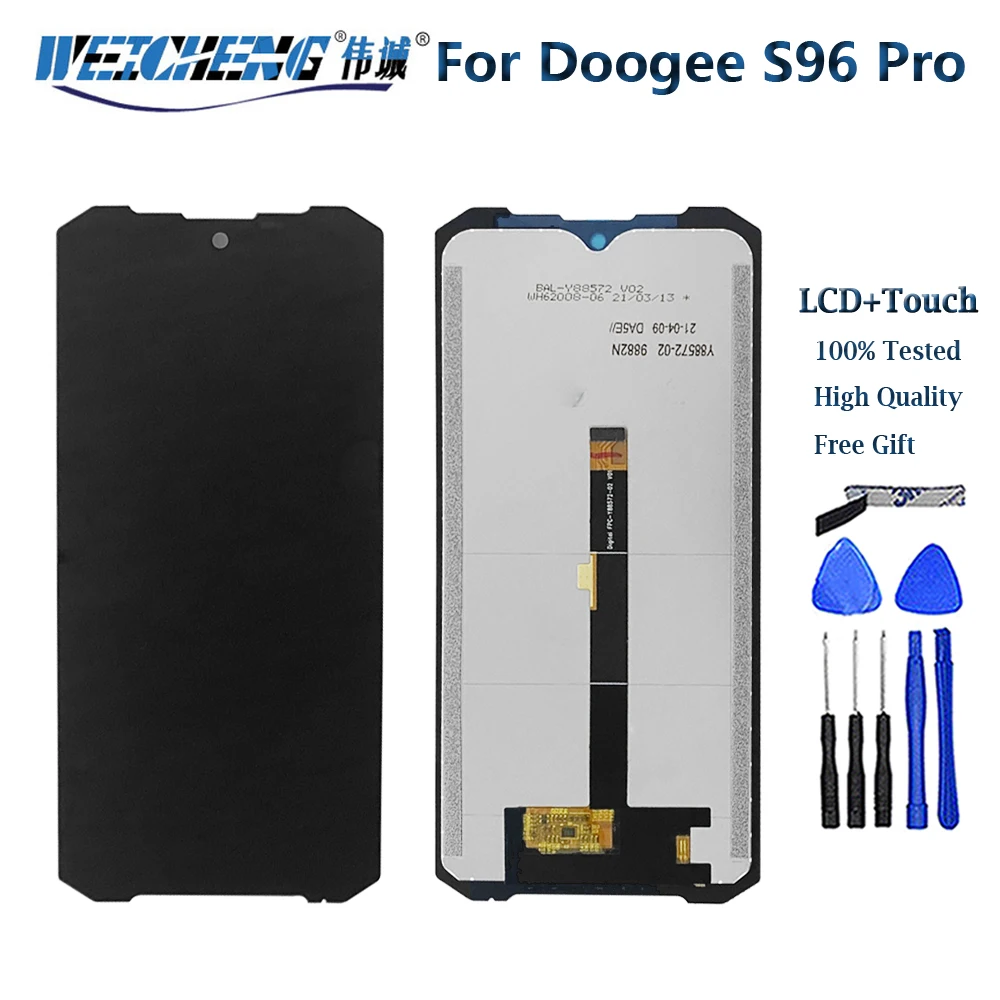 6.22 inch For Original DOOGEE S96 Pro LCD Display+Touch Screen Digitizer Assembly For Doogee S96 GT Display S96PRO LCD