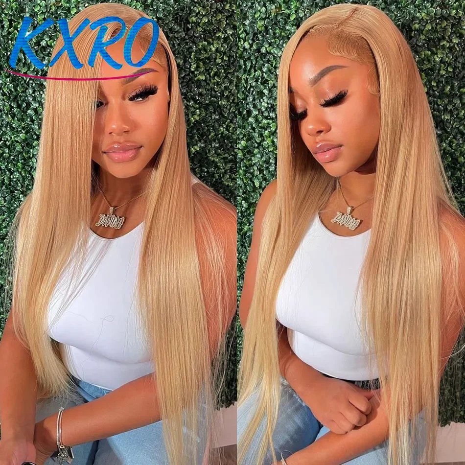 

Парик из натуральных волос 13x6 HD Lace Frontal, предварительно проработанный, медово-русый, прямой, с кружевной передней частью, для женщин, по распродаже.