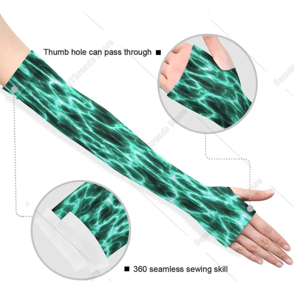 Green Lightning Women Gardening Sleeves Me Farmers كم واقي للحديقة