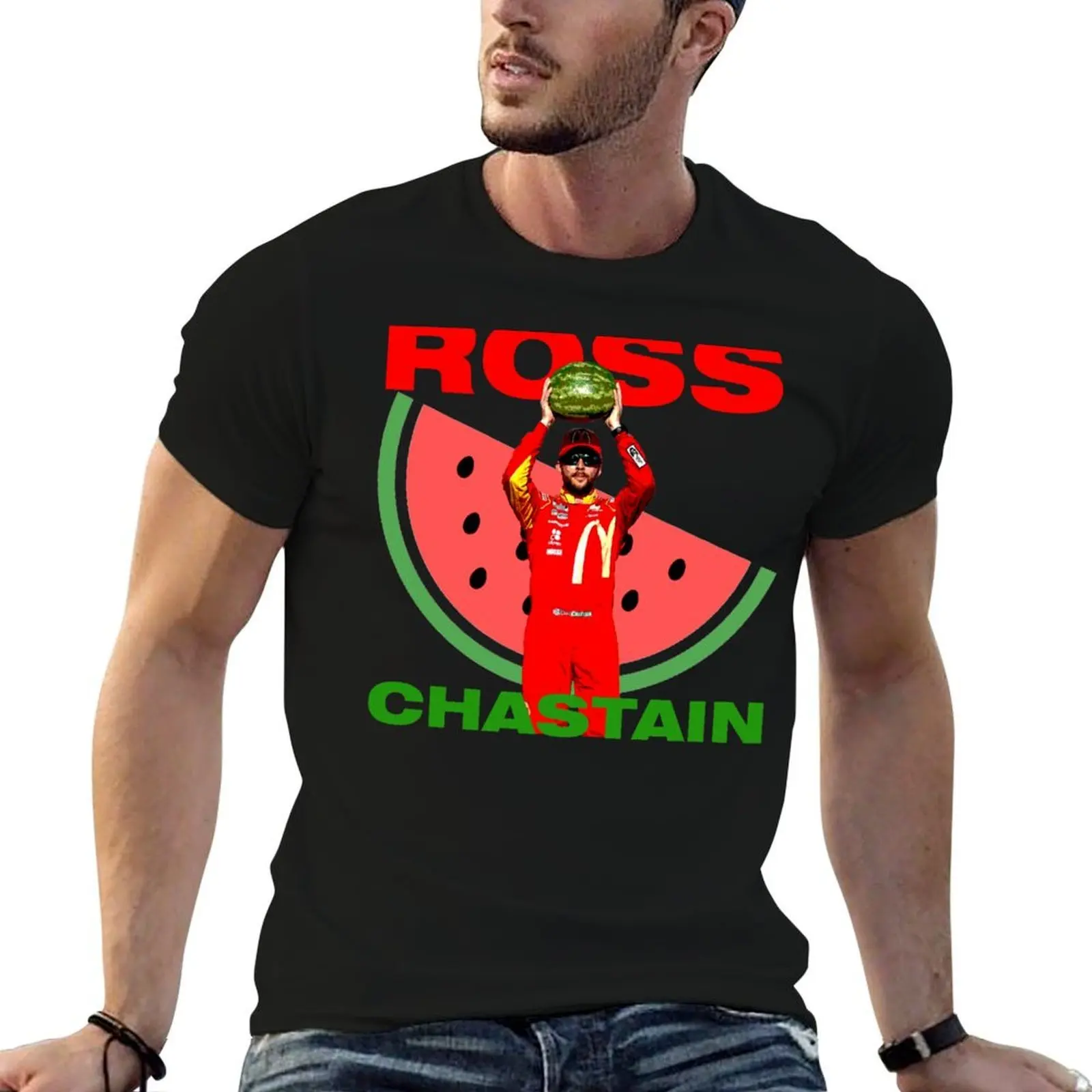 

Ross Chastain Watermelon T-Shirt t shirt men 100% cotton luxury brand t shirt for man cotton tshirt 100% T-Shirt