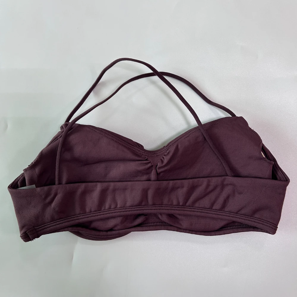 Pericic Nahtloser Sport-BH für Damen, Kreuzgurt-Rücken, Yoga-BH, V-förmig, gepolstert, Gym-Top, Yoga-Unterwäsche, Fitness-Workout-Kleidung – Detail 10