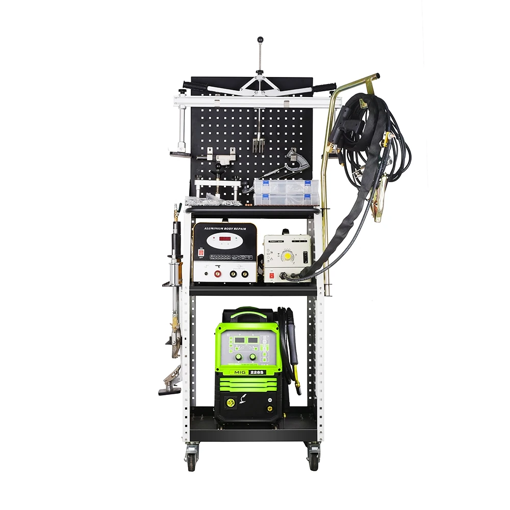 AL7 Double Pulse Mig Welder Aluminum Auto Body Spot Welder Spot Welding Dent Puller Machine Puller Dent Tools
