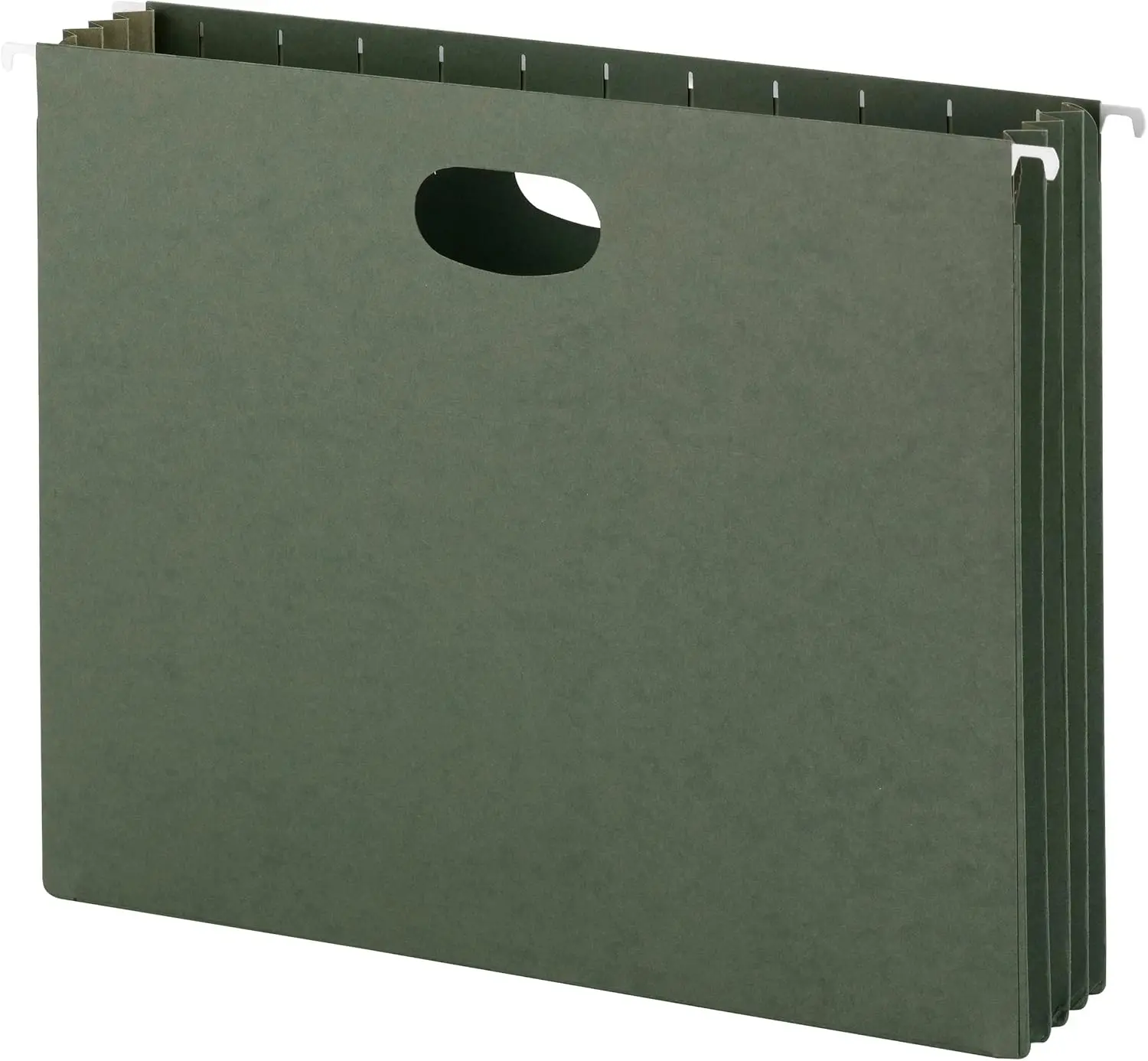 

Hanging File Pocket with Full-Height Gusset, 3-1/2" Expansion, Letter Size, Green, 10 per Box