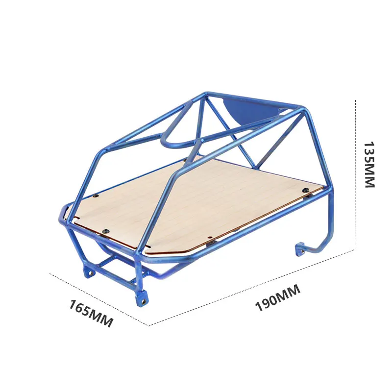 D1RC SCX10 RC Crawler Crawl Box Frame 1/10 Toy Car Titanium Alloy Simulation Crawl Box Upgrade and Modification Parts