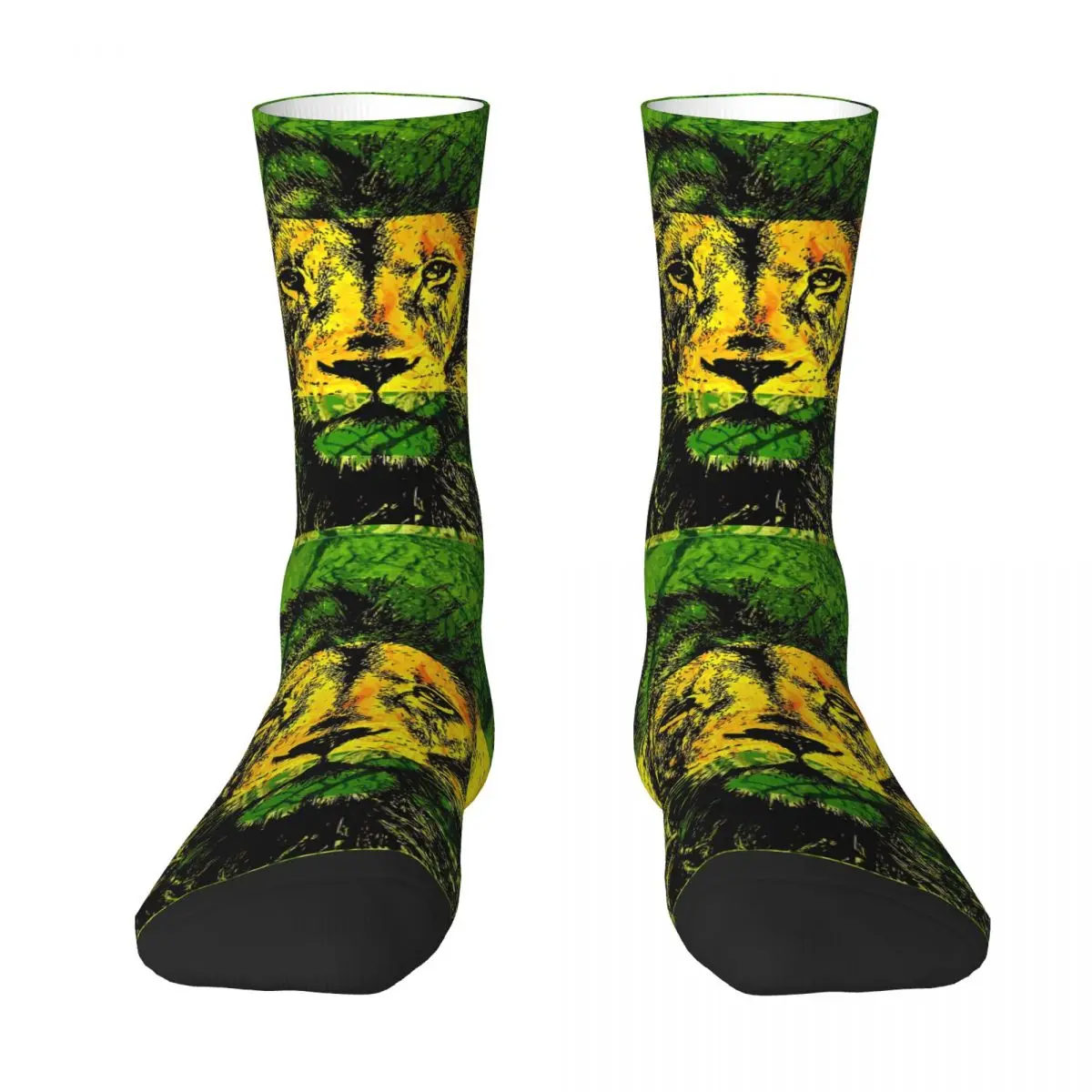 Jamaica Conquering Lion Rasta Lion Of Judah Rastafari Unisex Winter Socks Warm Happy Socks Street Style Crazy Sock