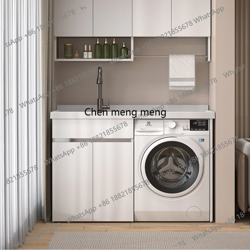 Integrated Balcony Laundry Cabinet Stainless Steel Honeycomb Aluminum Living Room Cabinet Washbasin Companion Furniture