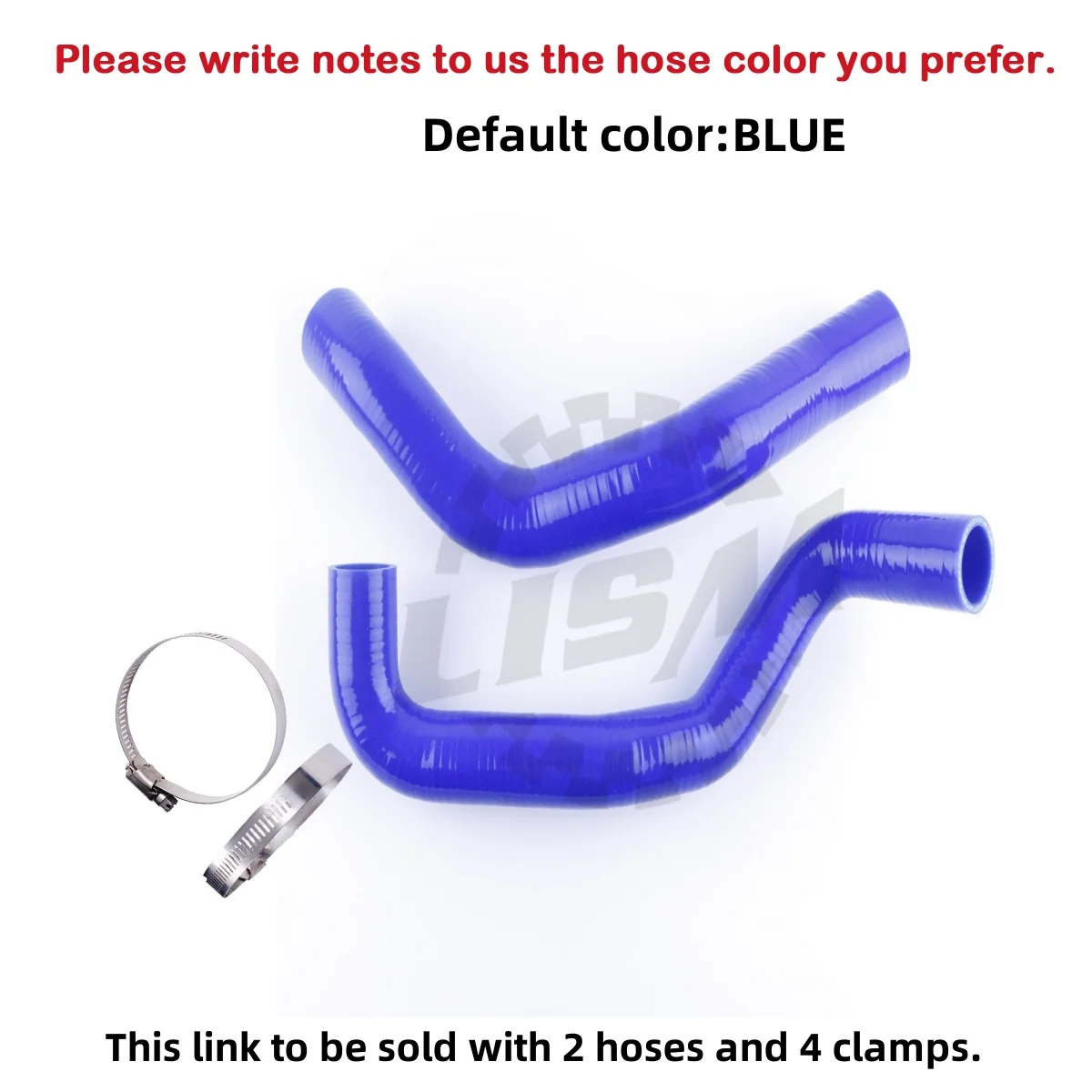 

2PCS 3PLY For 1994 1995 Ford Mustang GT GTS SVT Cobra V8 5.0L Engine Silicone Radiator Coolant Hose Replacement Auto Parts