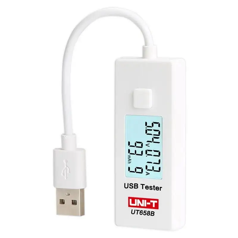 UNI T UT658B USB Tester Phone Computer Charging Voltage Current Energy Monitor LCD Backlight