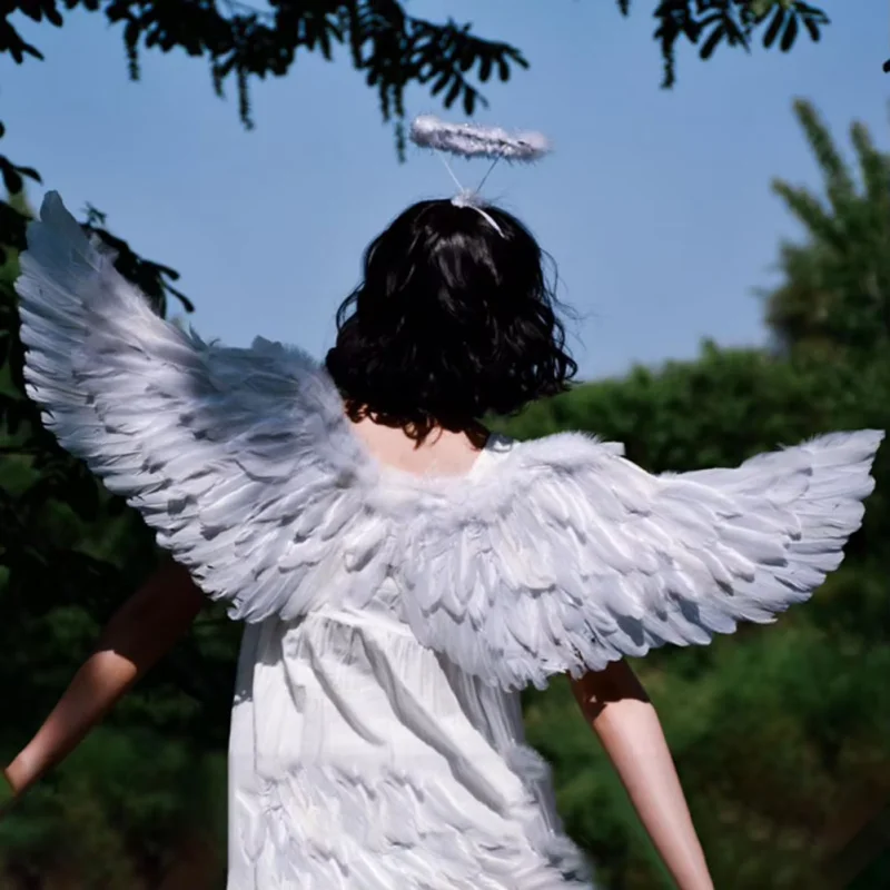 Cosplay Prop Kit - Angel Feather Wings + Headband Kit,