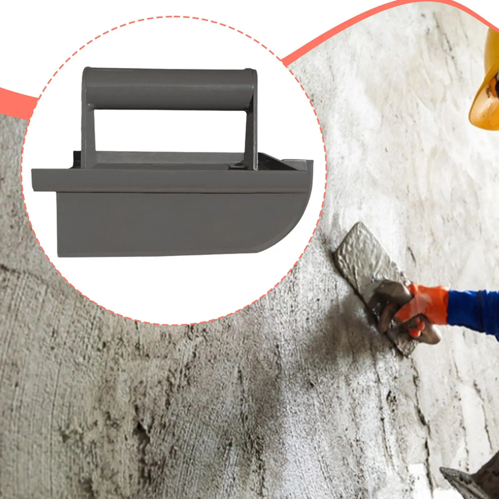Strumento portatile per bordi in calcestruzzo Accessorio dal design ergonomico Professionale per il ristrutturazione delle pareti Multiuso Robusto Resistente alla ruggine