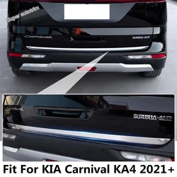 Rear Trunk Tailgate Door Handle Molding Garnish Bezel Cover Trim For KIA Carnival KA4 2021 - 2024 Stainless Steel Accessories