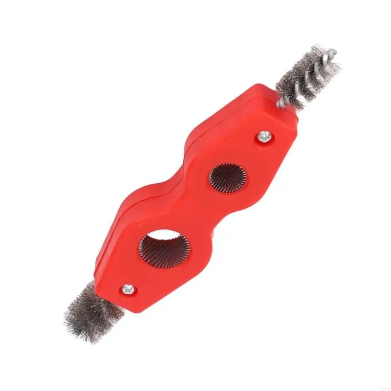 Cleaning Tool Inner Outer Thread Cleaner Deburring Brush Pipe Cleaner 1/2in & 3/4in Wire Brush Pipe Brush Q6RD