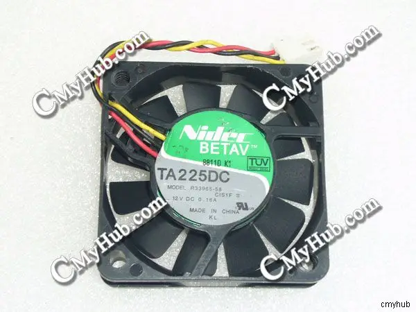 Для Nikon TA225DC R33965-58 CIS1F DC12V 0.16A 6015 6CM 60X60X15MM 3pin охлаждающий вентилятор TA225DC