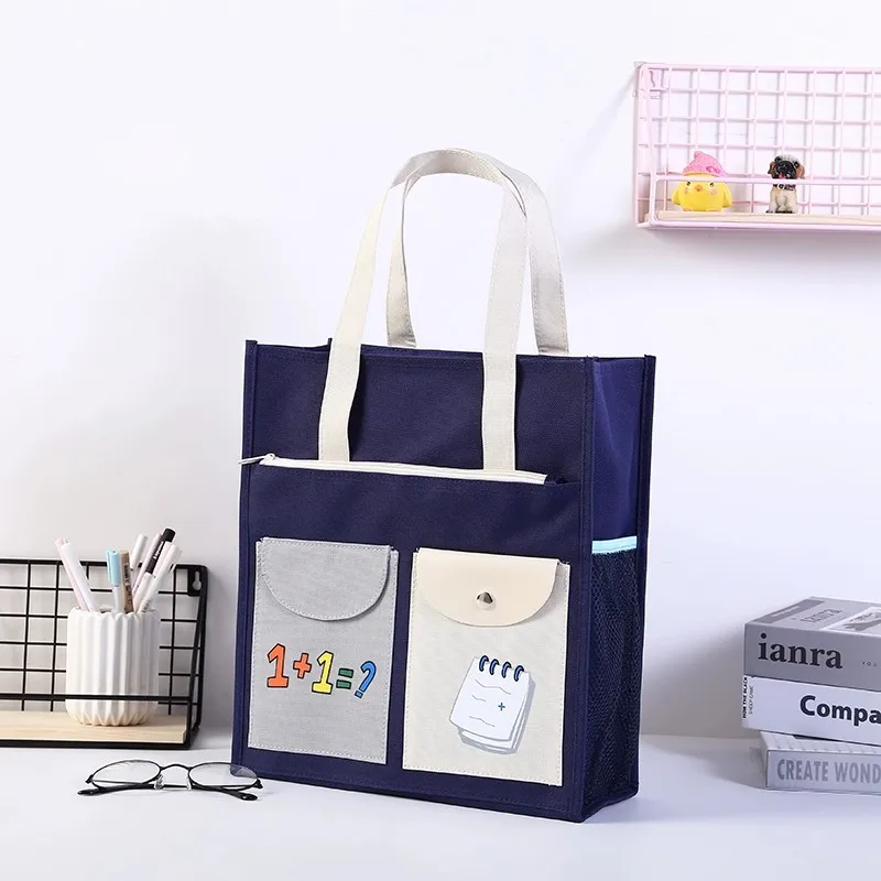 Handbag Tutoring Training Handbag Calligraphy Painting Art Interest Class Handbag Large Capacity Student Textbook Bag