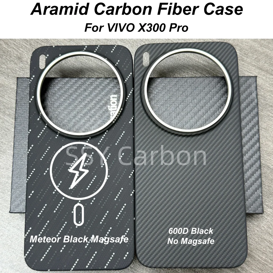 

Чехол из настоящего углеродного волокна для Vivo x300 pro, кевларовый, арамидный магнитный ультратонкий чехол Magsafe для X300 pro, прочный чехол