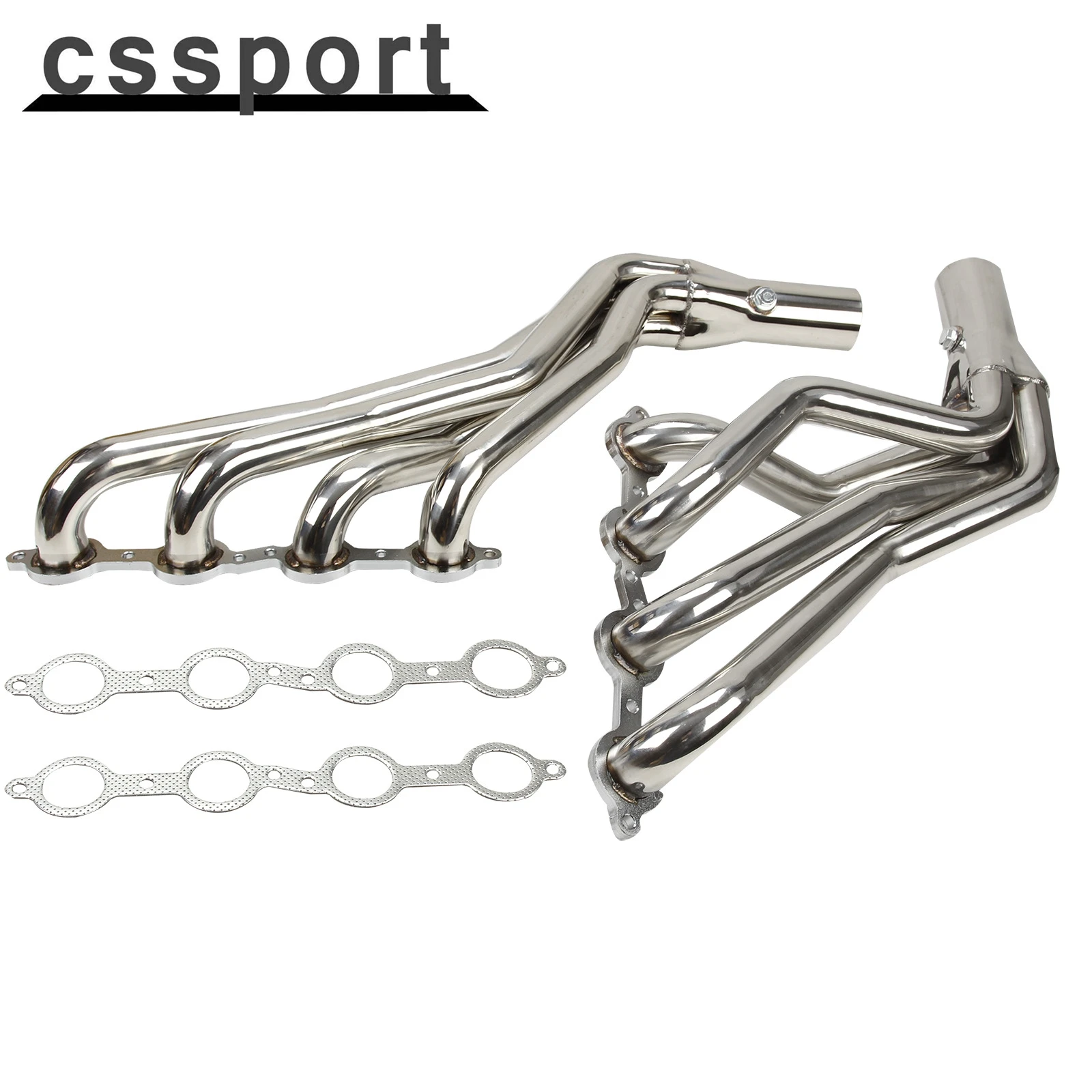 

Exhaust Header For Chevy GMC 07-14 4.8/5.3/6.0L Long Tube Stainless Steel Header