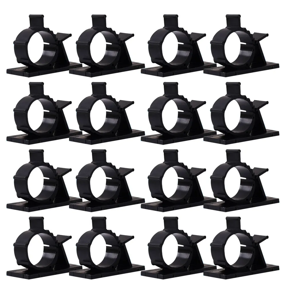 100Pcs Cable Clips Holder with Dual-Sided Adhesive Sponge Back for Cord Management on Wall Desk Or Ceiling Wire Clamp Organizer