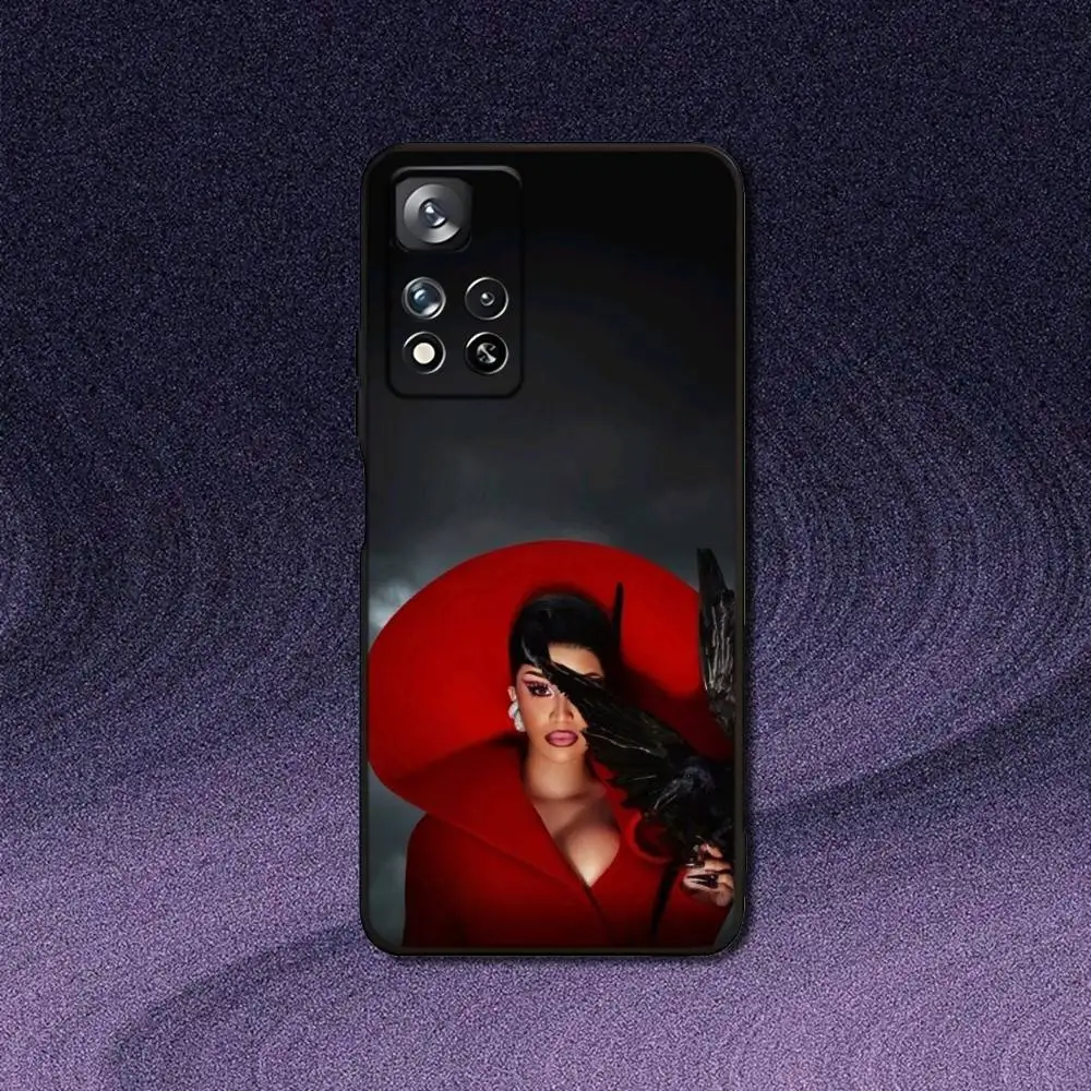 حافظة هاتف C-Cardi B I Am The Drama لهاتف سامسونج S 25,24,23,22,30,21,10,9,Ultra,Plus,Lite,FE,4,5G حافظة ناعمة سوداء #6