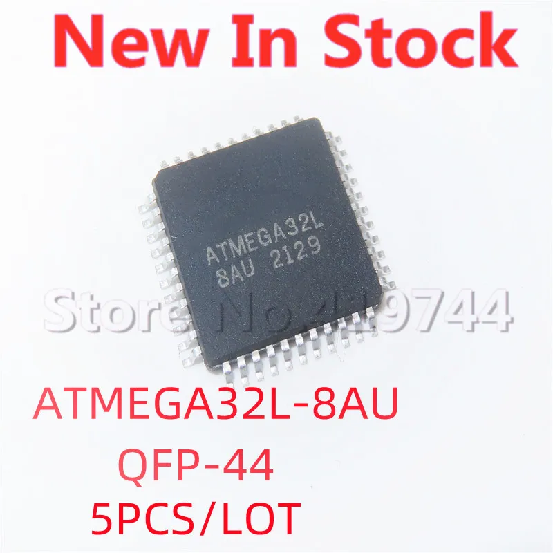 5PCS/LOT 100% Quality  ATMEGA32L-8AU ATMEGA32L SMD QFP-44 microcontroller chip 8 bits In Stock New Original