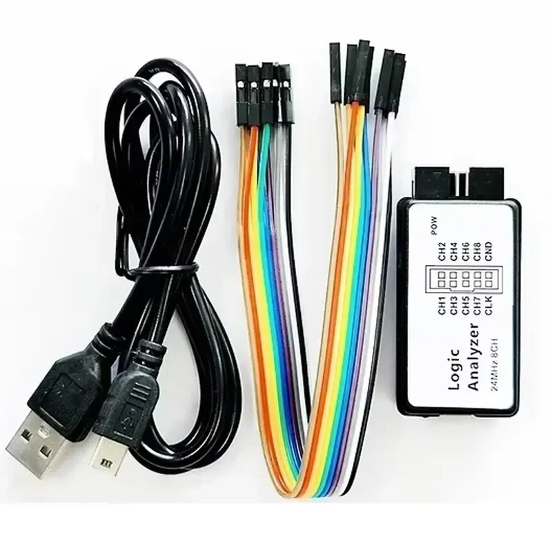 NEW USB Logic Analyzer 24MHz 8 Channel 24M/seconds L ogic Analyzer Debugger For ARM FPGA Logic Analyzer Logic 24M 8CH Module