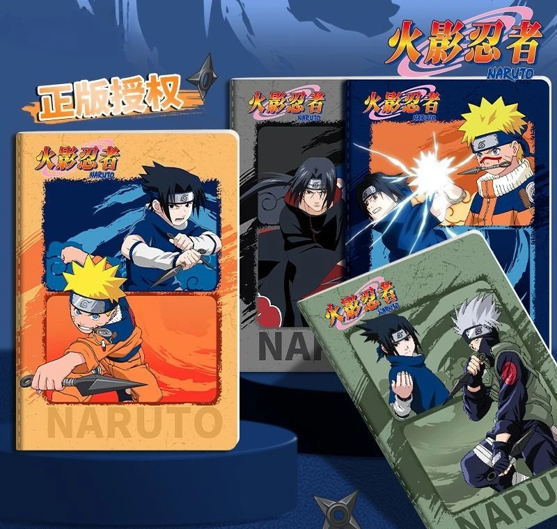 Naruto Schüler A5 Notizbuch Niedliches Modisches Cartoon-Design Personalisiertes Kreatives Kawaii Notizbuch Geschenk für Freunde-Geburtstage – Detail 1