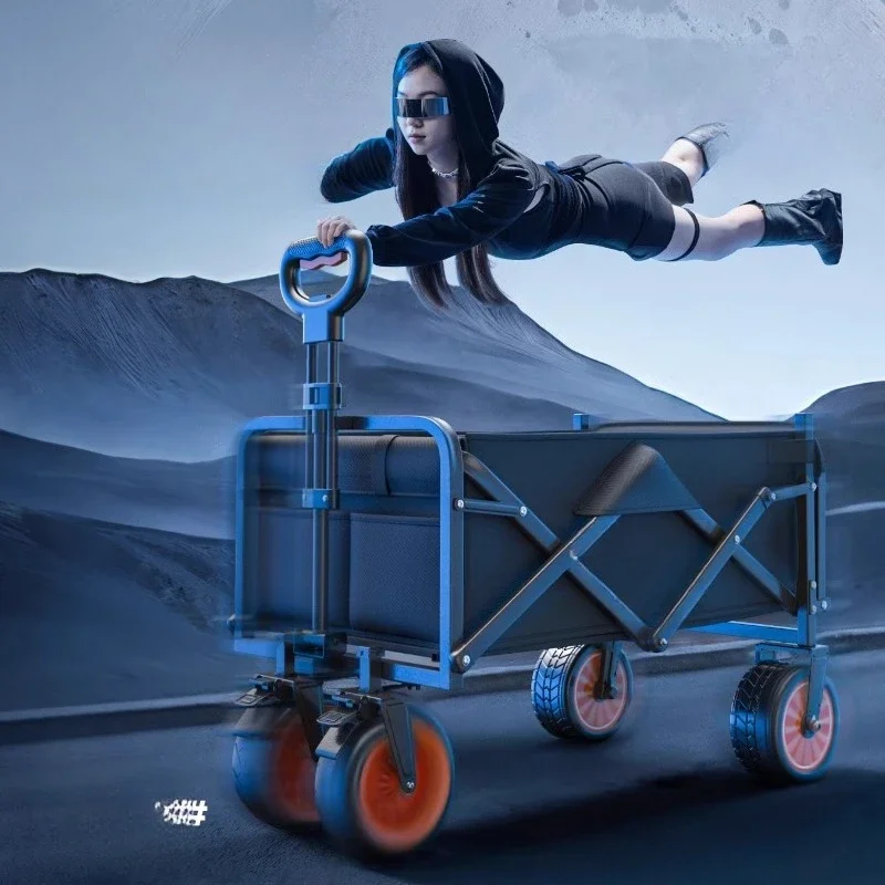 عربة قابلة للطي للتخييم في الهواء الطلق، مقطورة نزهة للسفر #1